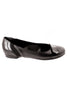 Casa Couture Carolyn Black Leather Flats NS