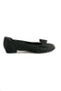 Casa Couture Anastasia Black Satin Flats