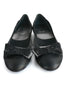 Casa Couture Anastasia Black Satin Flats