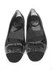Casa Couture Diana Black Grey Suede Flats
