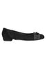 Casa Couture Diana Black Grey Suede Flats