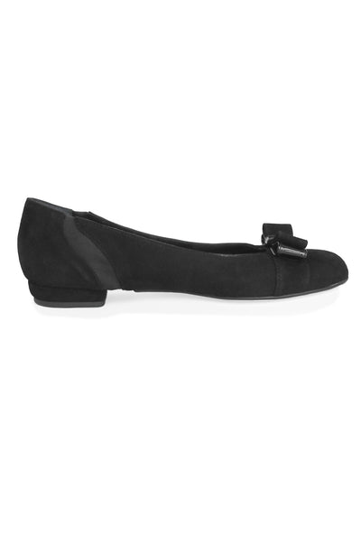 Casa Couture Audrey Black Suede Flats