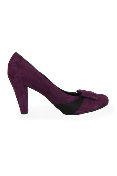 Casa Couture Jackie Purple Suede Sample