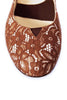 Casa Couture Sofia Brown Lace Flats