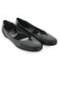 Casa Couture Sofia Black Leather Flats