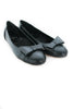 Casa Couture Anastasia Black Leather Flats