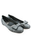 Casa Couture Anastasia Silver Leather Flats