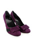 Casa Couture Jackie Purple Suede Sample