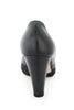 Casa Couture Victoria Black Leather Heels