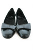 Casa Couture Anastasia Black Leather Flats