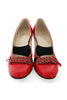 Casa Couture Victoria Red Leather Heels