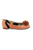 Casa Couture Charlotte Pink Leather Flats