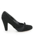 Casa Couture Margaret Black Suede Heels