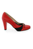 Casa Couture Victoria Red Leather Heels