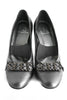 Casa Couture Victoria Silver Leather Heels
